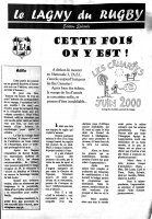 LE LAGNY DU RUGBY Ed. spéciale - juin 2000