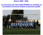 Saison 2005-2006 - le parcours des seniors.