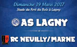 AS Lagny vs RC Neuilly/Marne dimanche