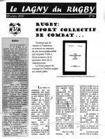 LE LAGNY DU RUGBY N°16 - 22 octobre 2000